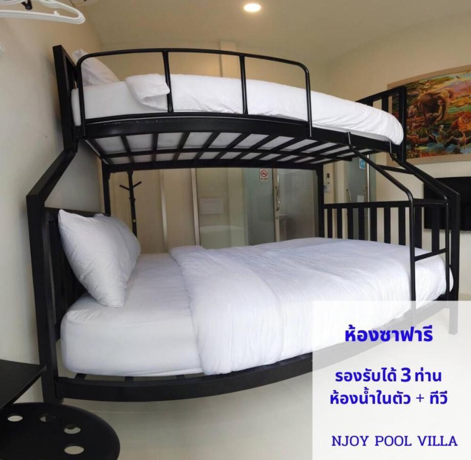 Pool Villa 3 Bedroom 10 Persons 5-Min To Tiger Zoo - Njoy Pool Villa Si Racha Exterior foto